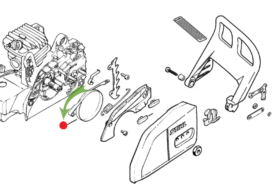 Лента тормоза Stihl для бензопил MS170-250 – №1