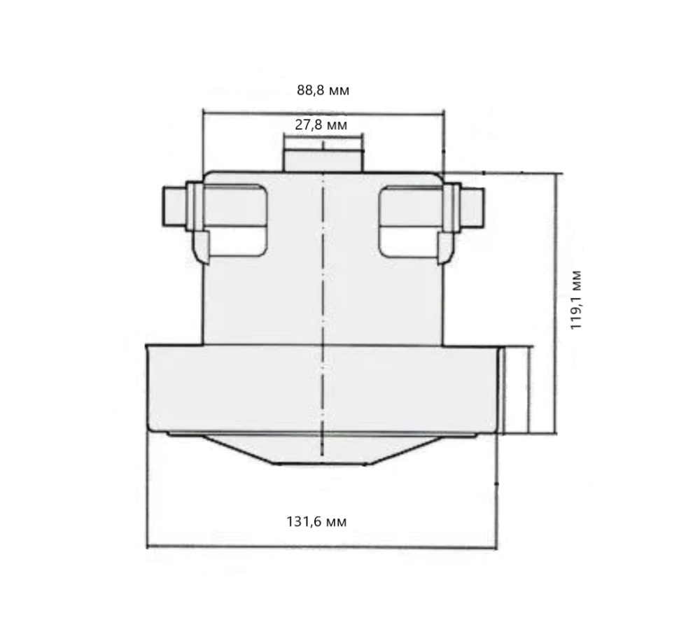 Электродвигатель AEZ 1800 Вт для пылесосов Samsung, Makita, Hoover (6720002381) – №1