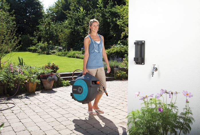 Шланг настенный автоматический на катушке Gardena Comfort 35 м – №3