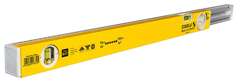 Уровень Stabila 80T 63-105 см телескопический – №1