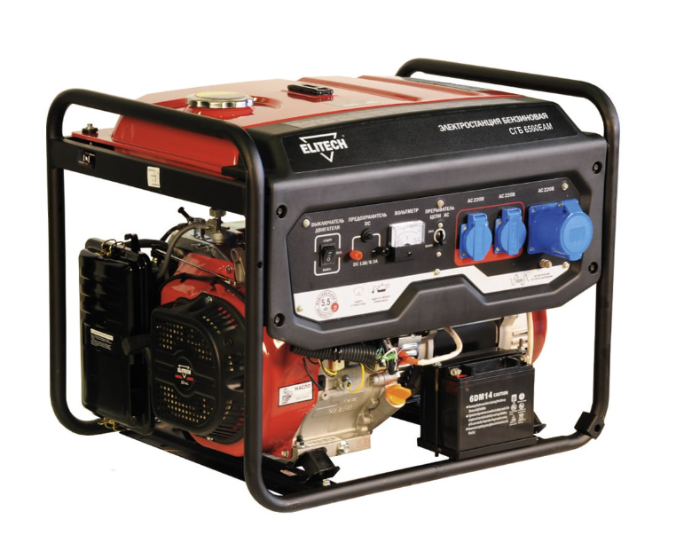 Генератор бензиновый Elitech СГБ 6500ЕАМ – №1