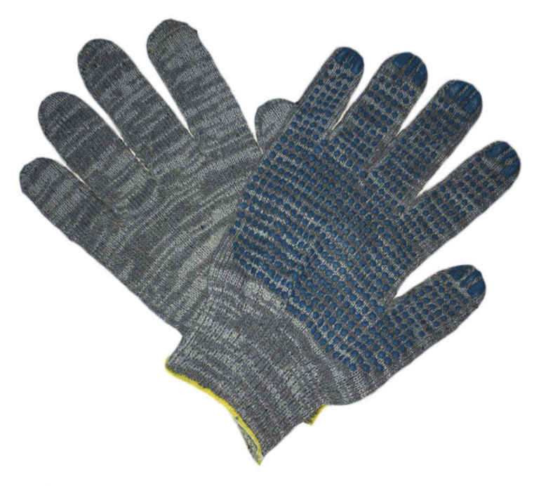 Перчатки ЛидерТекс х/б с ПВХ 10 класс, 4 нити – №1