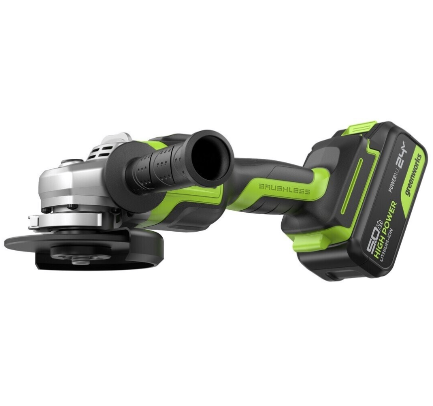 Аккумуляторная УШМ Greenworks GD24AG 125 мм (1x5,0 Ач) – №3