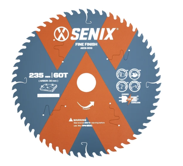 Диск пильный Senix 235 мм х 30 мм 60Т по дереву – фото №1 Диск пильный Senix 235 мм х 30 мм 60Т по дереву – №1