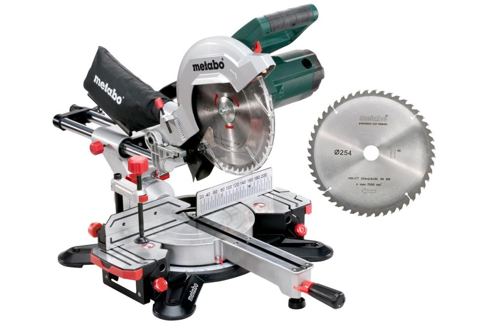 Пила торцовочная Metabo KGS 254 M + пильный диск – фото №1 Пила торцовочная Metabo KGS 254 M + пильный диск – №1