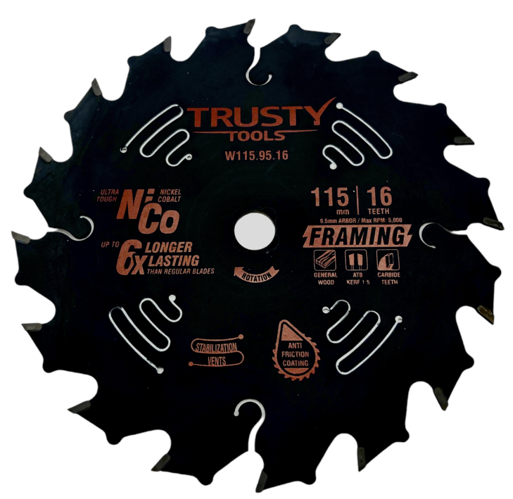 Диск пильный Trusty-Tools Framing 115х9,5 мм 16T – фото №1 Диск пильный Trusty-Tools Framing 115х9,5 мм 16T – №1