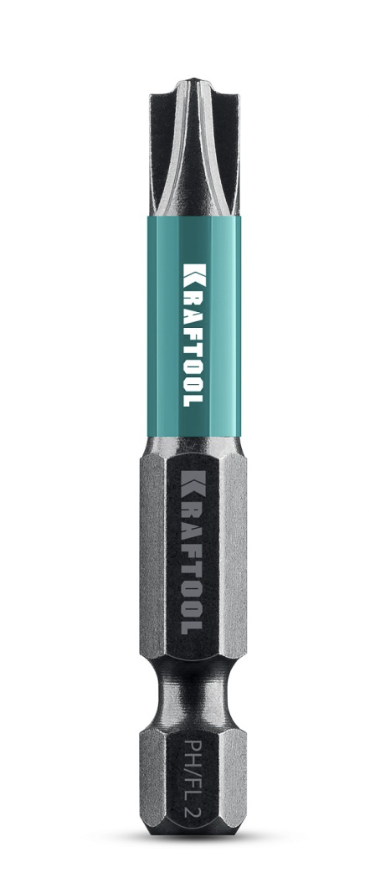 Бита Kraftool Optimum PH2/FL 50 мм (2 шт) – №1
