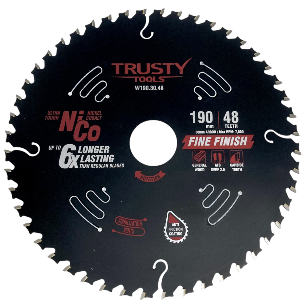 Диск пильный Trusty-Tools Fine Finish 190х30 мм 48Т – №1
