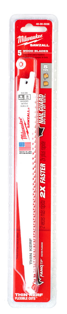 Полотно сабельное Milwaukee Fang Tip 230x5 мм (1 шт) – №3