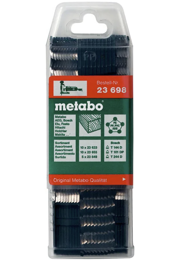 Набор пилок для лобзика Metabo Wood 74 мм (25 шт) – фото №1 Набор пилок для лобзика Metabo Wood 74 мм (25 шт) – №1