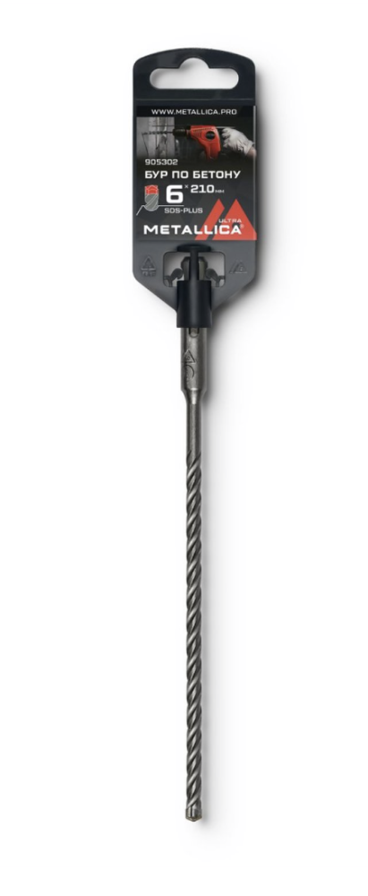 Бур крестовой SDS+ Metallica Ultra 6х210/150 мм – №1