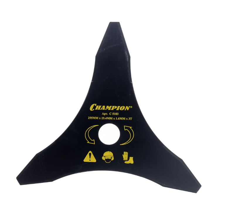 Нож для триммера Champion 255х25.4х3 мм (тип B) – фото №1 Нож для триммера Champion 255х25.4х3 мм (тип B) – №1