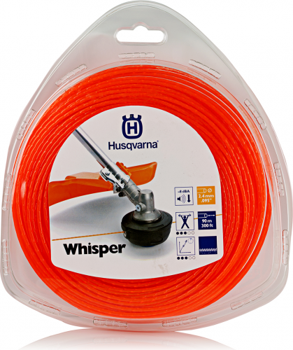 Леска для триммера Husqvarna Whisper 2,4 мм/90 м круглая – №1