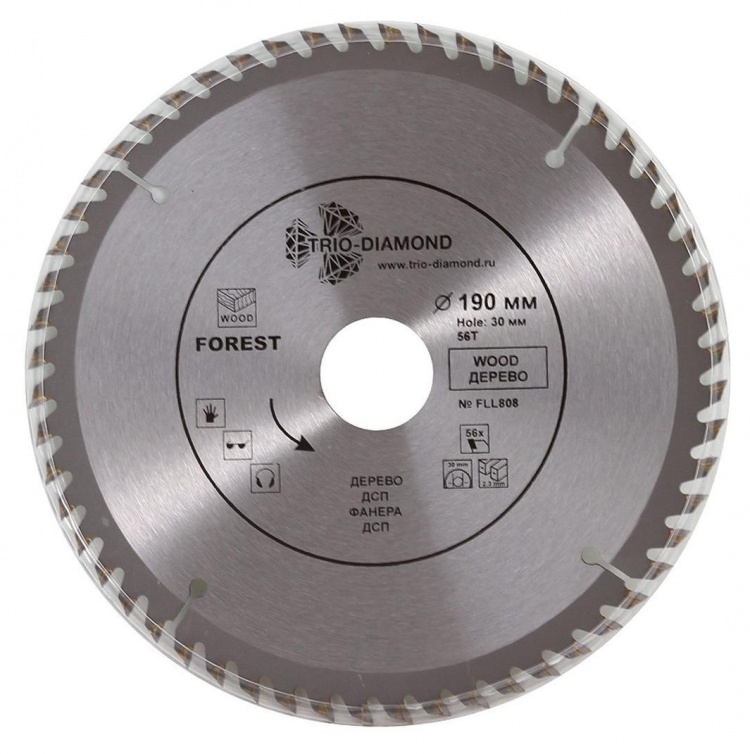 Диск пильный Trio Diamond Forest Long Life 190х30 мм 56Т – №1