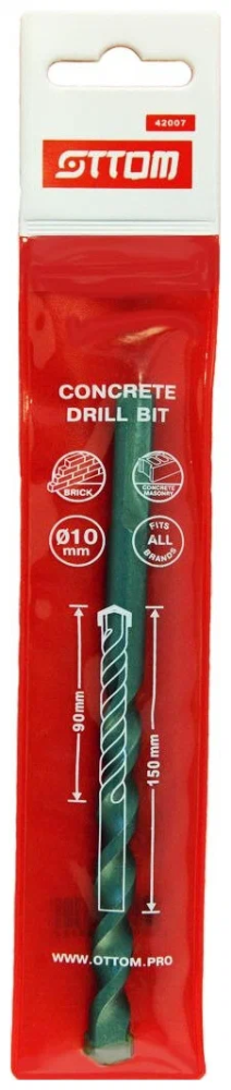 Сверло по бетону Ottom 10x150/90 мм – №1