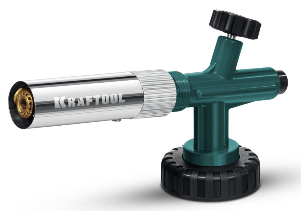 Горелка газовая Kraftool KG-1000 цельнометаллическая с пьезоподжигом – №1