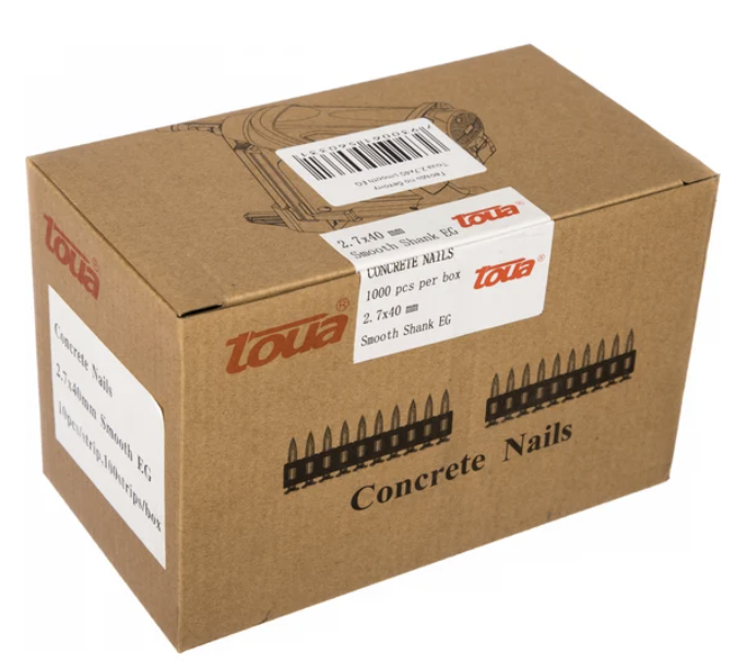 Дюбель-гвозди по бетону Toua CN 2,7х40 мм (1000 шт) – №1