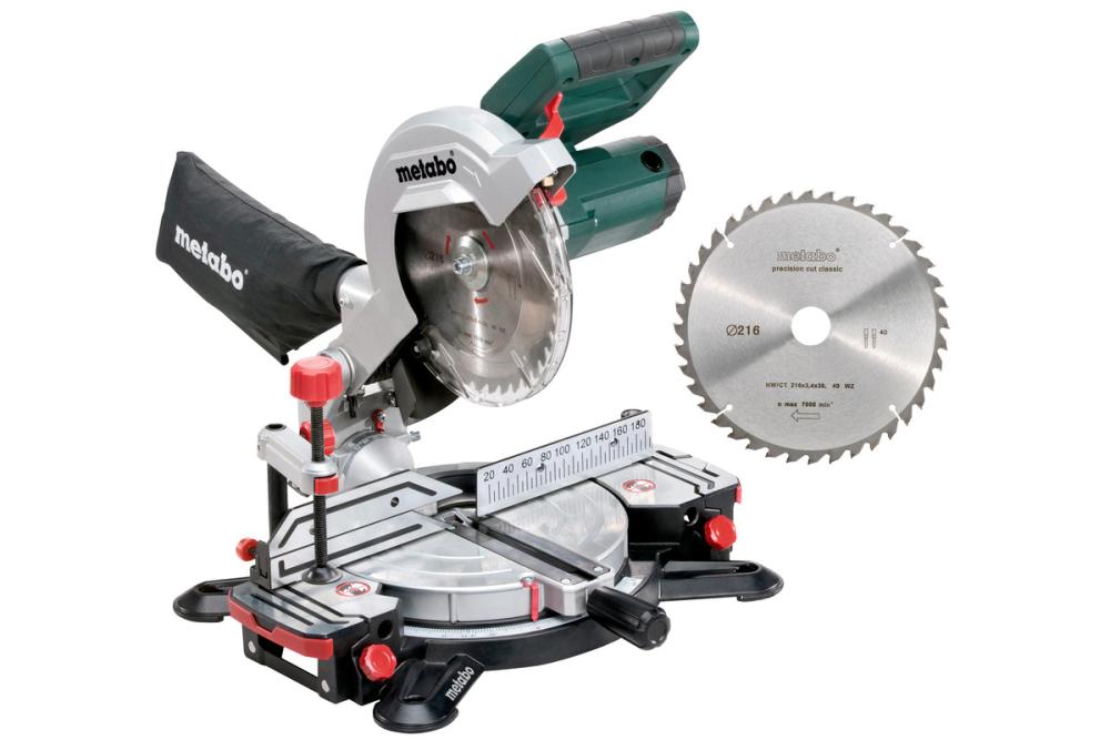 Пила торцовочная Metabo KS 216М Lazercut + пильный диск – фото №1 Пила торцовочная Metabo KS 216М Lazercut + пильный диск – №1