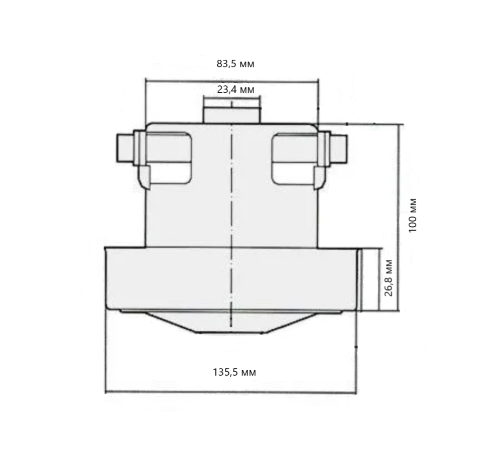 Электродвигатель AEZ 2200 Вт для пылесоса аналог VAC024VN 010141C(U) – №1
