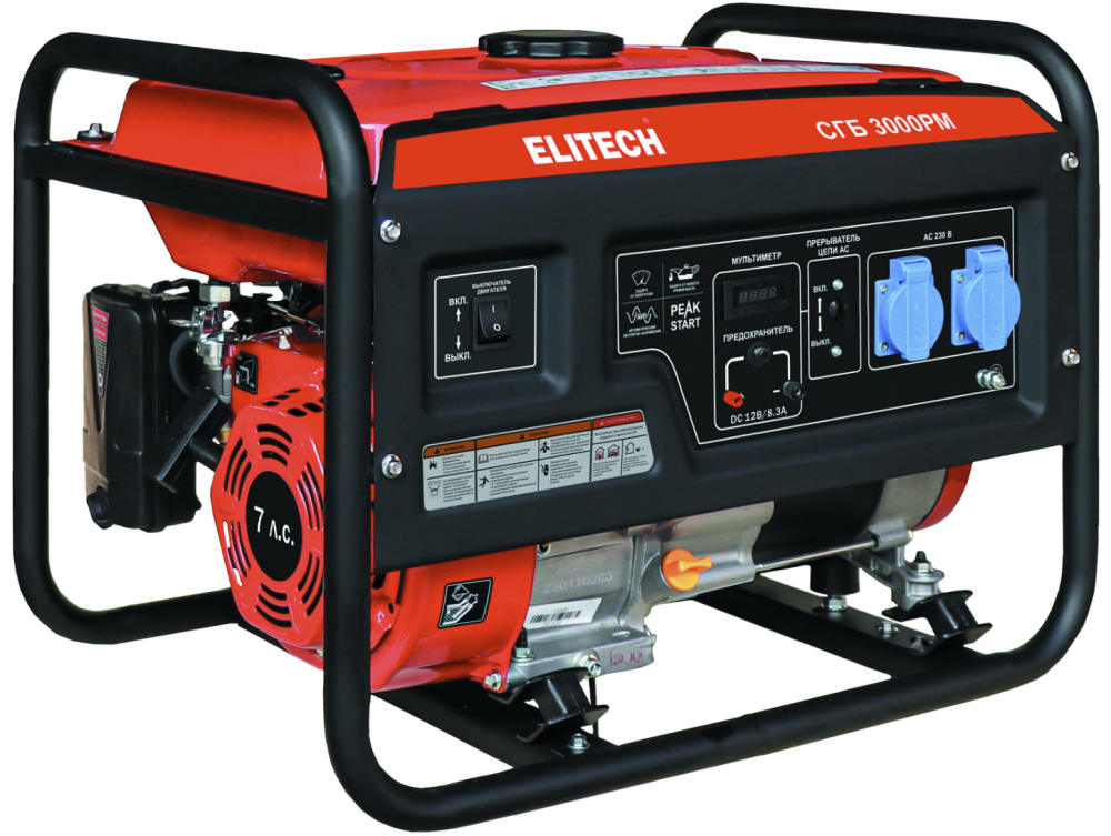 Генератор бензиновый Elitech СГБ 3000РМ – №1