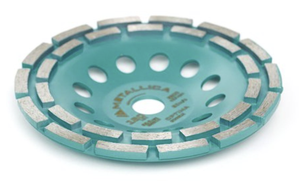 Чаша алмазная Metallica Optima 180x22,2 мм сегментная 2-рядная – №1