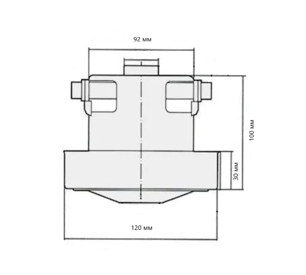 Электродвигатель AEZ 1800 Вт для пылесоса Makita, Philips VC07W62 (А) 9700019841 – №1