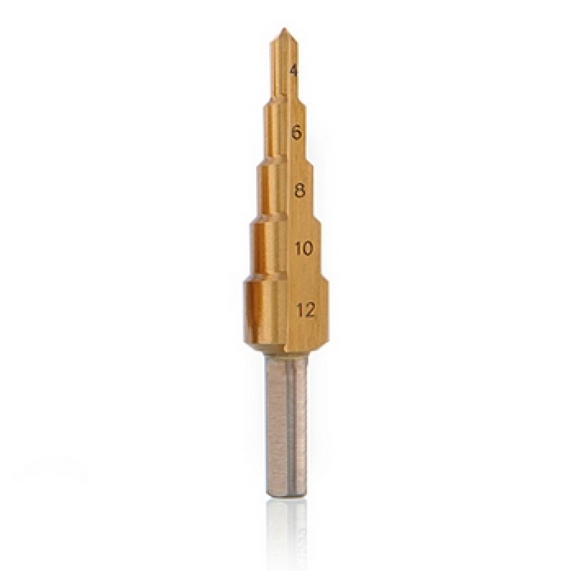 Сверло ступенчатое Strong G1 для цветных металлов, 4-12 мм – №1