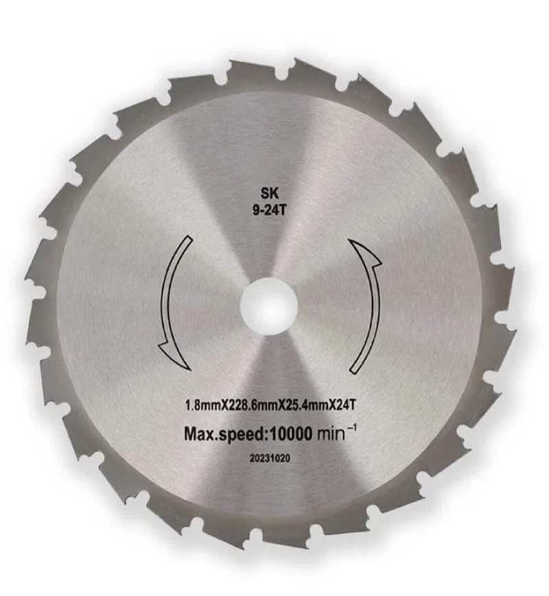 Нож для триммера Villartec 228.6х25,4х1,8 мм 24Z – №1