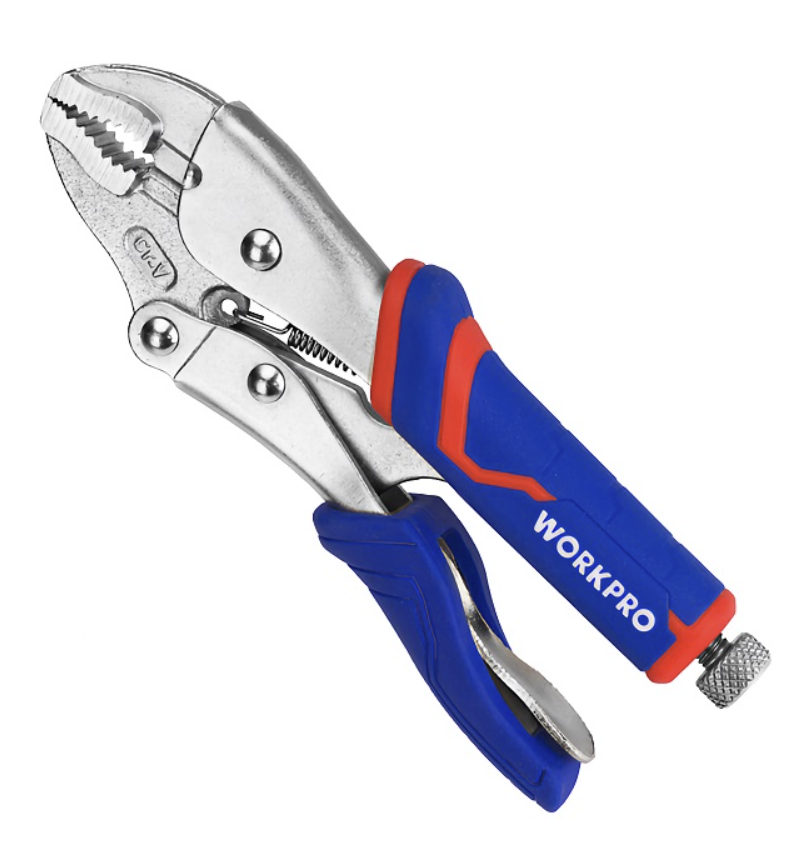 Клещи зажимные WORKPRO 250 мм с изогнутыми губками (WP231074) – №1