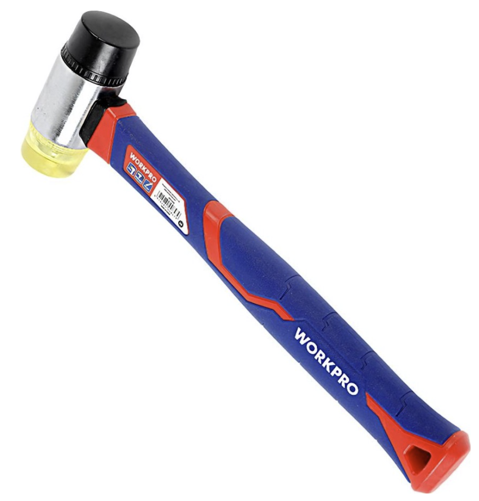 Молоток безинерционный WORKPRO 400 гр с фиберглассовой рукояткой (WP241036) – №1