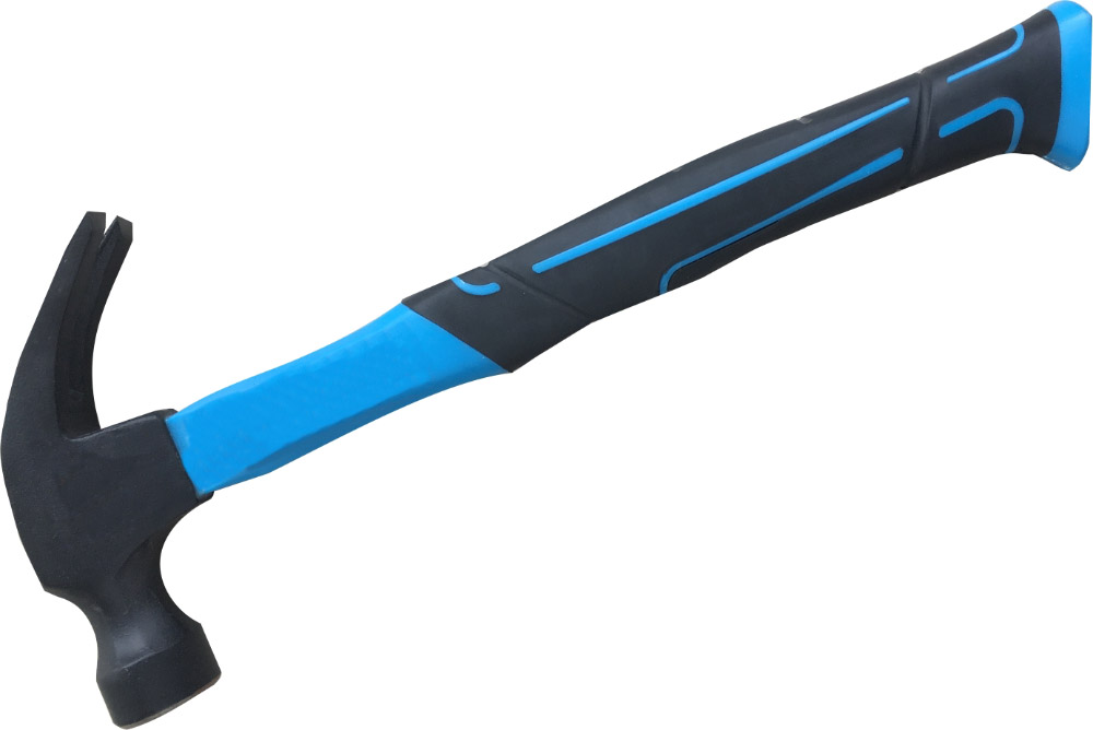 Молоток-гвоздодер МастерАлмаз 450 гр. с фиберглассовой рукояткой – №1