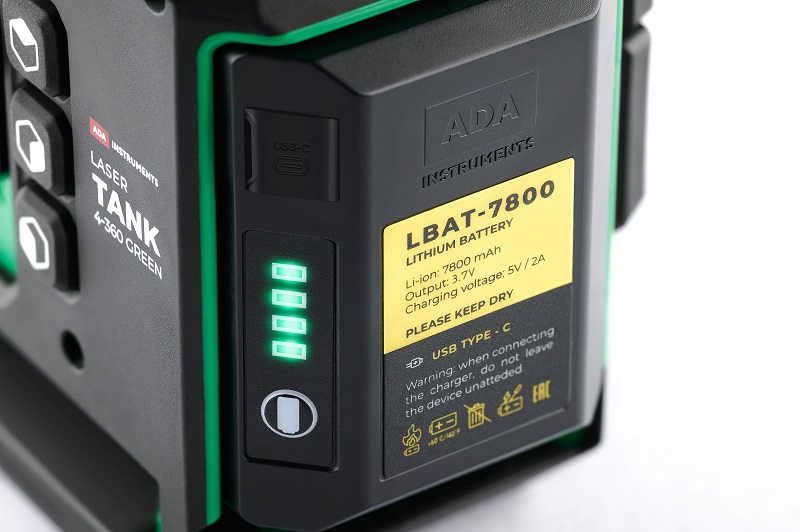 Уровень лазерный ADA LaserTank 4-360 Green Ultimate Edition – фото №6 Уровень лазерный ADA LaserTank 4-360 Green Ultimate Edition – №6