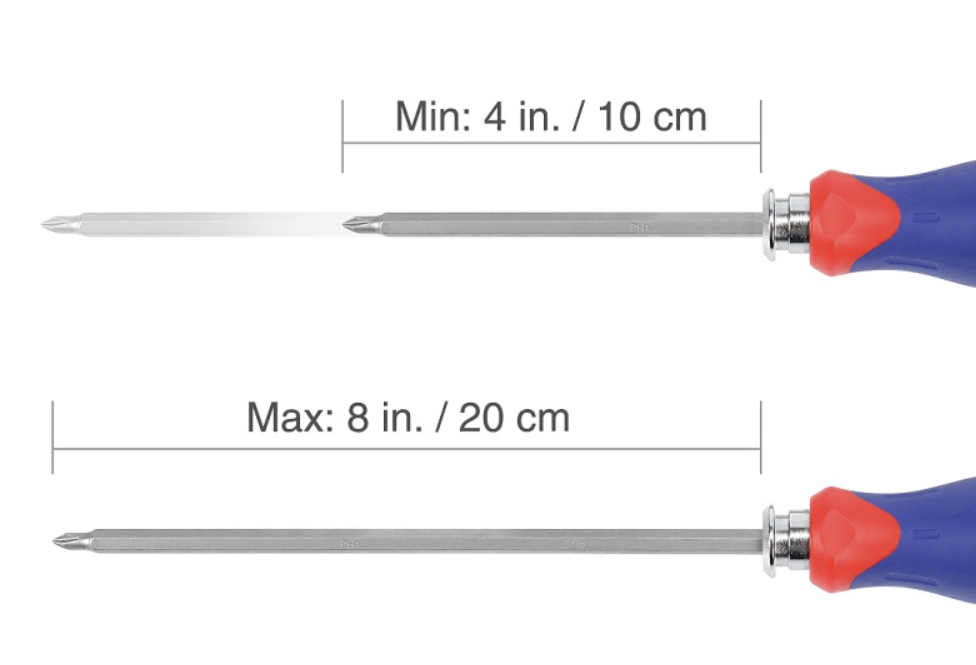 Отвертка с насадками WORKPRO 6-в-1 телескопическая (WP221060) – №1