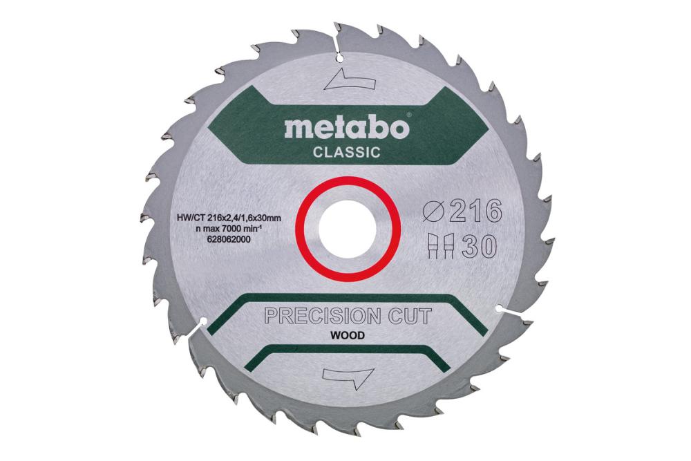 Диск пильный Metabo 216x2.4 мм 30T – №1