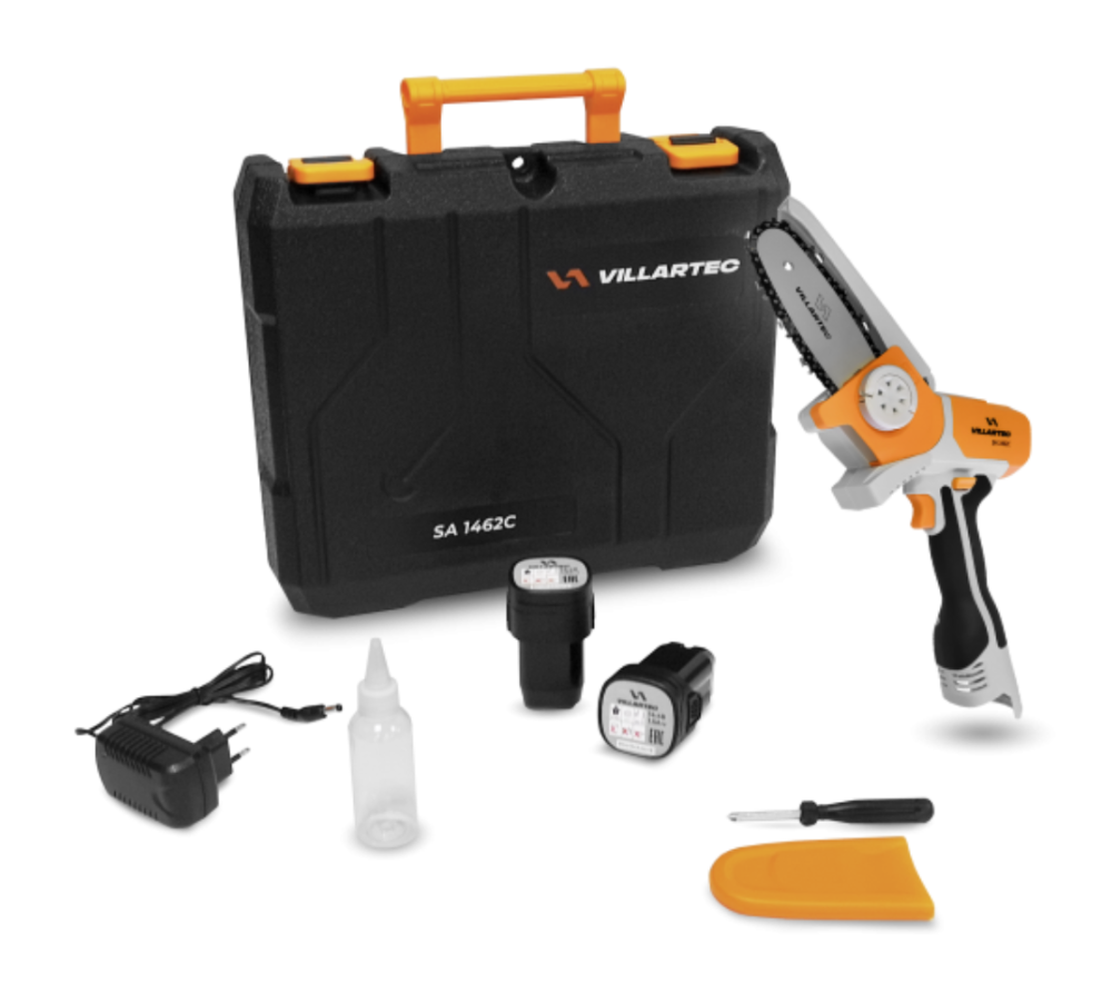 Аккумуляторная цепная пила Villartec SA1462C (2х1,5 Ач) – №1