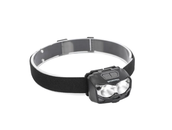 Фонарь налобный WORKPRO 80-500 LM черный (WP353002) – №1
