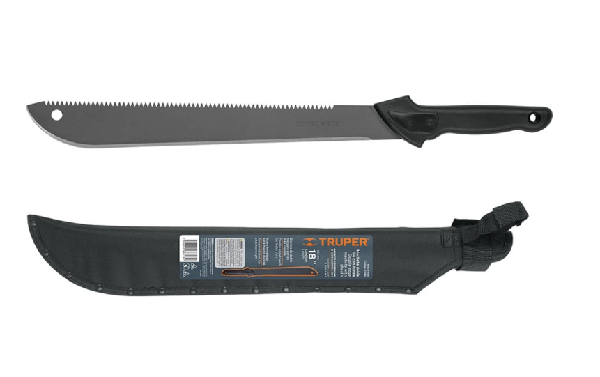 Мачете двустороннее с чехлом Truper MACH-18B 450 мм (11386) – №1
