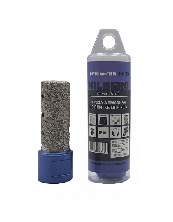 Фреза алмазная по плитке Hilberg Super Hard 20 мм – №1