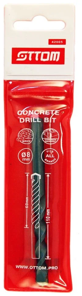 Сверло по бетону Ottom 8x110/60 мм – №1