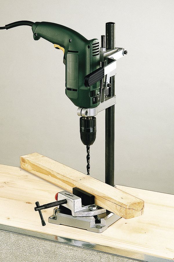 Стойка для дрели Wolfcraft + тиски – №1