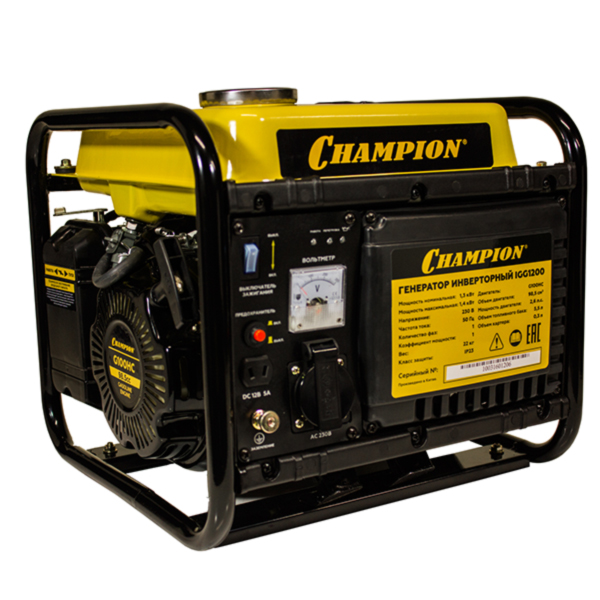 Генератор бензиновый Champion IGG1200 инверторный – №1
