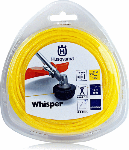 Леска для триммера Husqvarna Whisper 2,7 мм/12 м круглая – фото №1 Леска для триммера Husqvarna Whisper 2,7 мм/12 м круглая – №1