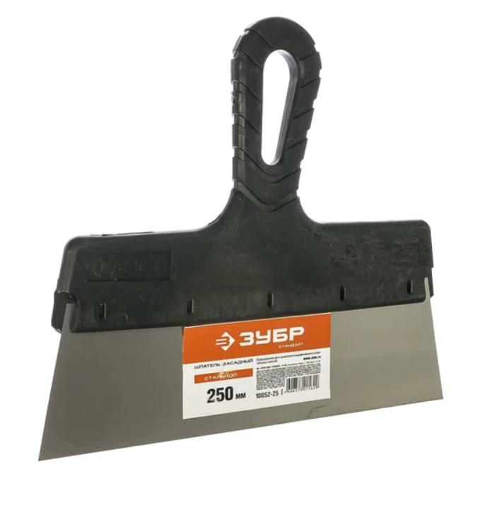 Шпатель фасадный Зубр Мастер 250 мм стальной с пластиковой рукояткой – №1