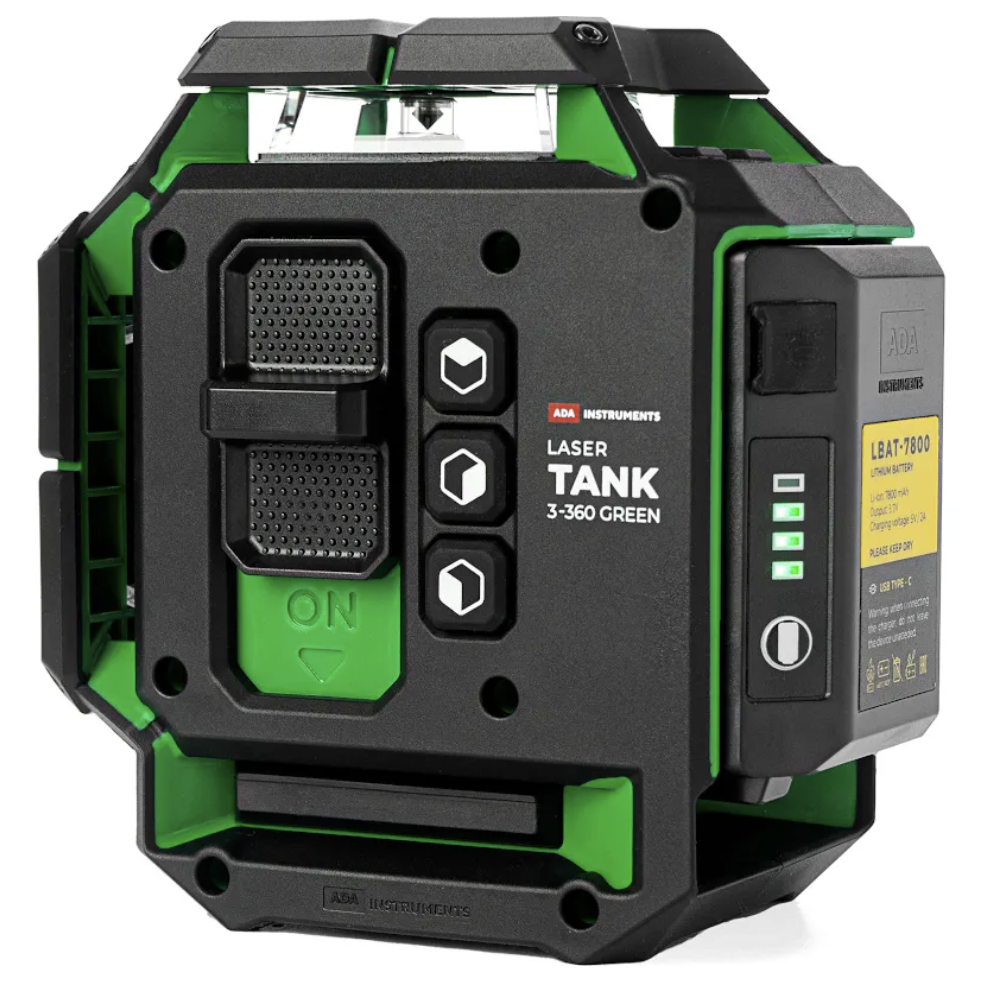 Уровень лазерный ADA LaserTank 3-360 Green Zero Edition – фото №1 Уровень лазерный ADA LaserTank 3-360 Green Zero Edition – №1