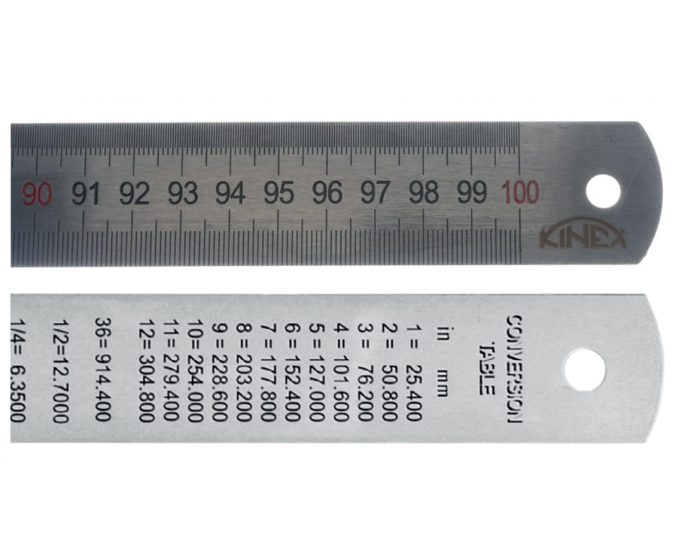 Линейка стальная Kinex 1000х30х1 мм – №1