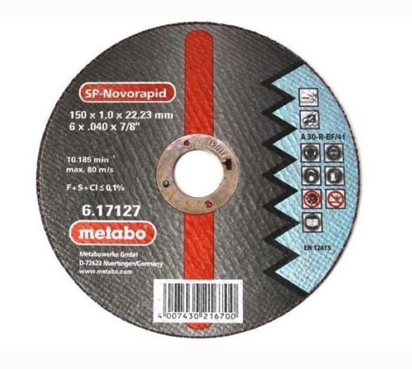 Диск по металлу Metabo SP-Novorapid 150х1,0x22,23 – фото №1 Диск по металлу Metabo SP-Novorapid 150х1,0x22,23 – №1