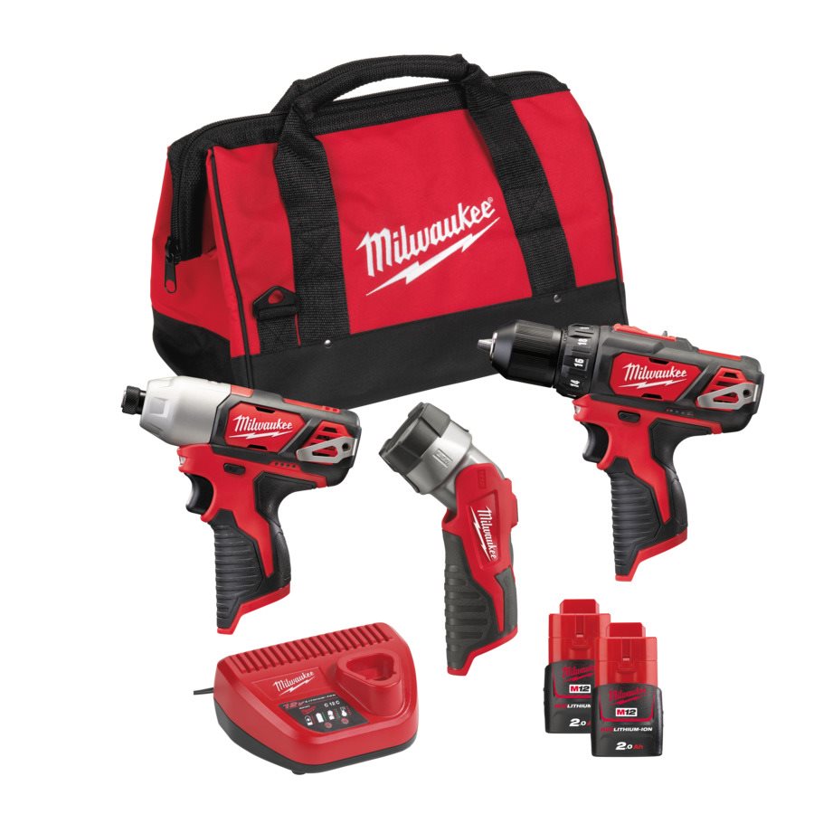 Набор инструментов Milwaukee M12 ВPP3А-202В (Li-Ion 2Ач) – №1