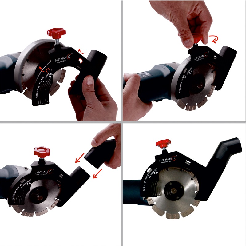 Насадка-пылеотвод для УШМ Mechanic AirDuster 230 мм – №1