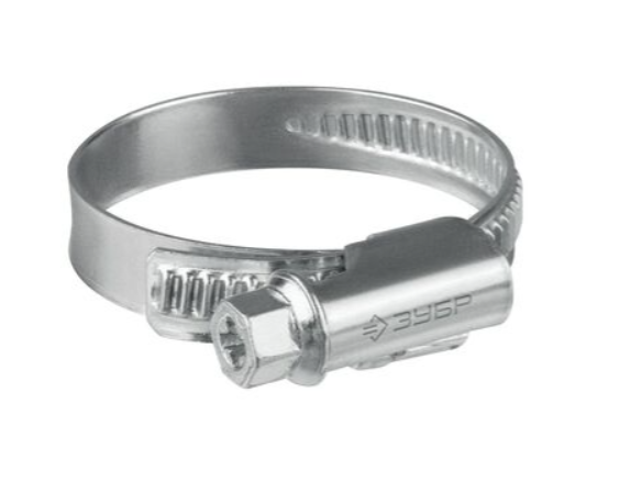 Стяжка-хомут червячный Зубр 12-22 мм оцинкованный – №1