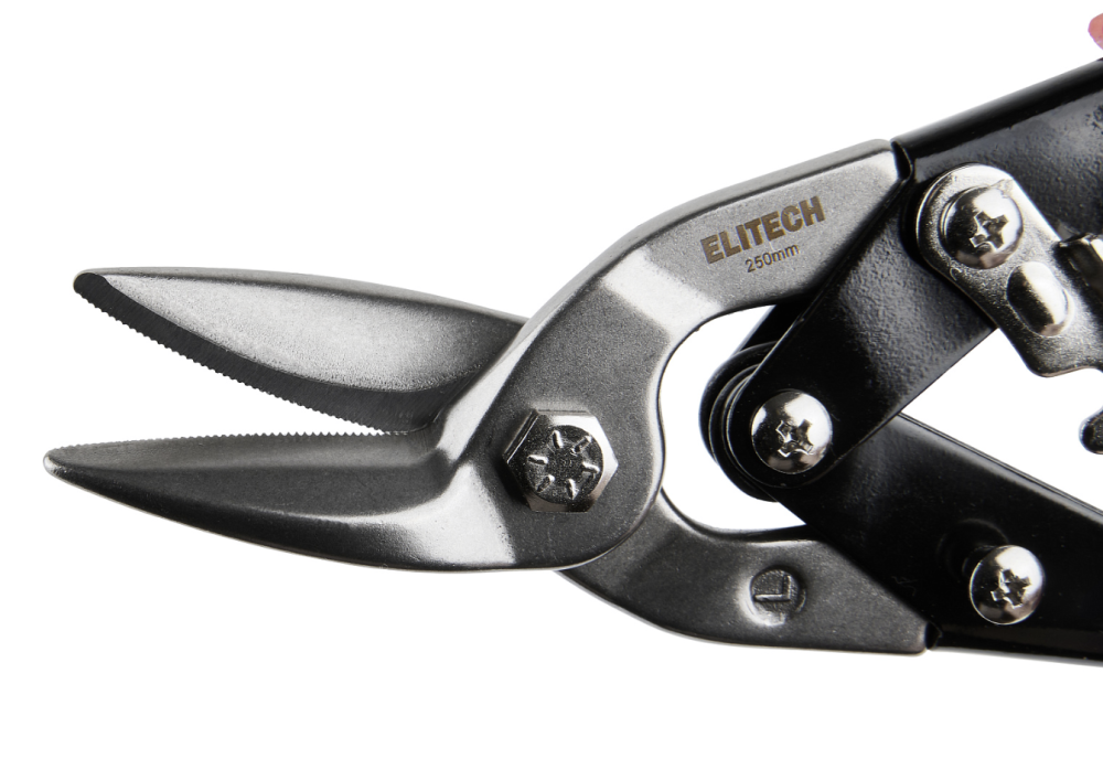 Ножницы по металлу Elitech 140102 правые рез – №4